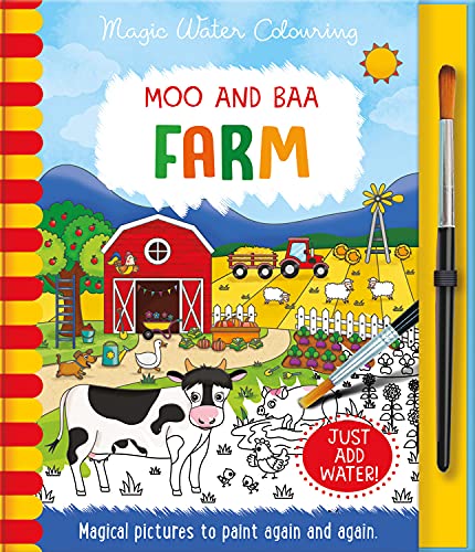 Imagen de archivo de Moo and Baa - Farm, Mess Free Activity Book (Magic Water Colouring) a la venta por WorldofBooks