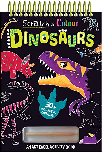 9781801052665: Scratch and Colour Dinosaurs