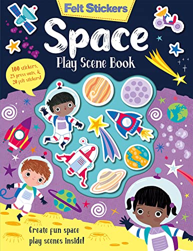 Beispielbild fr Felt Stickers Space Play Scene Book zum Verkauf von Red's Corner LLC