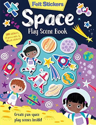 Stock image for Felt Stickers Space Play Scene Book for sale by Red's Corner LLC