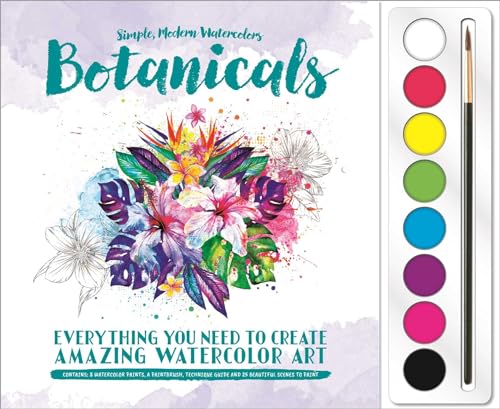 Beispielbild fr Botanicals: Watercolor Paint Set zum Verkauf von KuleliBooks