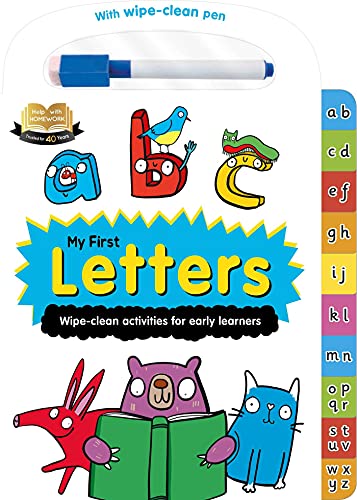 Stock image for Help with Homework: My First Letters-Wipe-Clean Activities for Early Learners: For 2+ Year-Olds-Includes Wipe-Clean Pen for sale by HPB-Movies