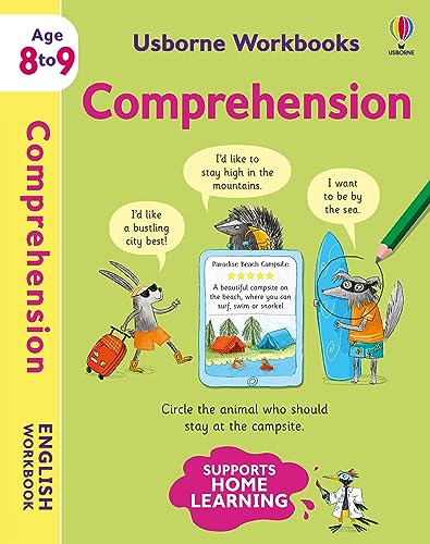 Imagen de archivo de Usborne Workbooks Comprehension 8-9 a la venta por Chiron Media