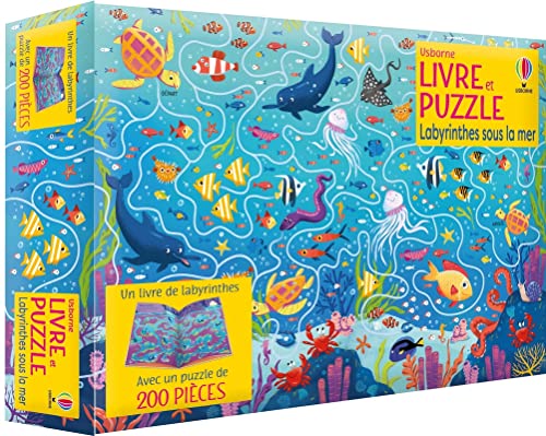 Stock image for Labyrinthes sous la mer - Coffrets Livre et puzzle for sale by Gallix