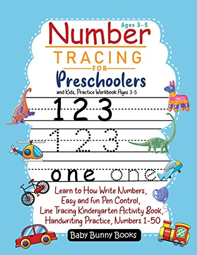 Image d'archives pour Number Tracing for Preschoolers and Kids, Practice Workbook Ages 3-5: Learn to How Write Numbers, Easy and fun Pen Control, Line Tracing Kindergarten mis en vente par ThriftBooks-Dallas
