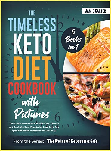 Beispielbild fr The Timeless Keto Diet Cookbook with Pictures [5 Books in 1]: A Massive Bible of 250+ Gourmet Low-Carb Recipes for Everyone and for Any Time zum Verkauf von ThriftBooks-Dallas