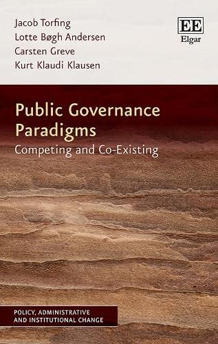 Imagen de archivo de Public Governance Paradigms a la venta por Blackwell's