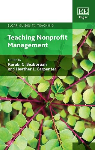 Beispielbild fr Teaching Nonprofit Management (Elgar Guides to Teaching) zum Verkauf von Hawking Books