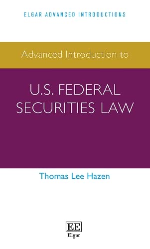 Stock image for Advanced Introduction to U.S. Federal Securities Law for sale by Blackwell's