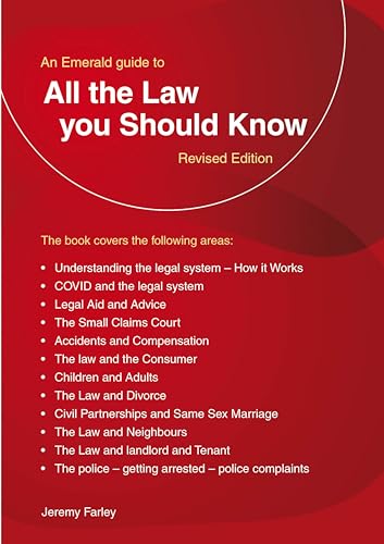 9781802361261: An Emerald Guide to all the Law You Should Know: Revised Edition 2022