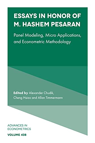 Stock image for Essays in Honor of M. Hashem Pesaran. Part B Panel Modeling, Micro Applications, and Econometric Methodology for sale by Blackwell's