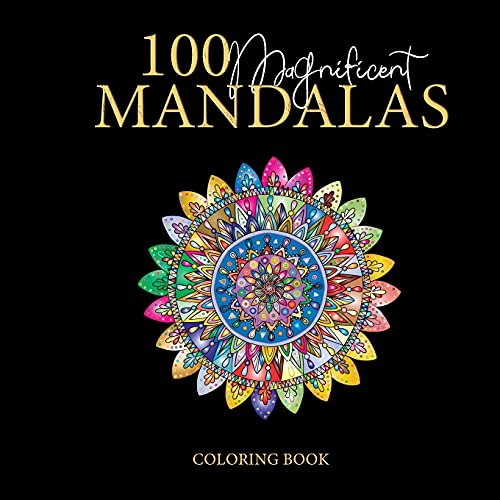 Beispielbild fr 100 Magnificent Mandalas: Coloring book, great for passing the time and stress reliever (Vol 2) zum Verkauf von Buchpark