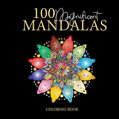 Beispielbild fr 100 Magnificent Mandalas: Coloring book, great for passing the time and stress reliever (Vol 3) zum Verkauf von Buchpark