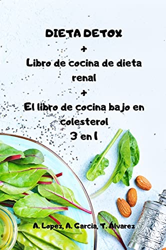 Beispielbild fr DIETA DETOX + Libro de cocina de dieta renal + El libro de cocina bajo en colesterol 3 en 1 zum Verkauf von WorldofBooks