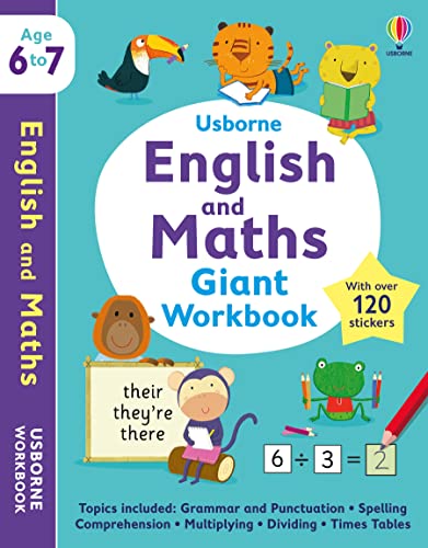 Beispielbild fr Usborne English and Maths Giant Workbook 6-7 zum Verkauf von Blackwell's