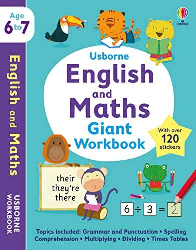 Stock image for Usborne English and Maths Giant Workbook 6-7 for sale by Blackwell's