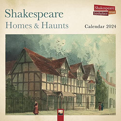 Stock image for Shakespeare Birthplace Trust: Shakespeare Homes and Haunts Wall Calendar 2024 (Art Calendar) for sale by HPB-Blue