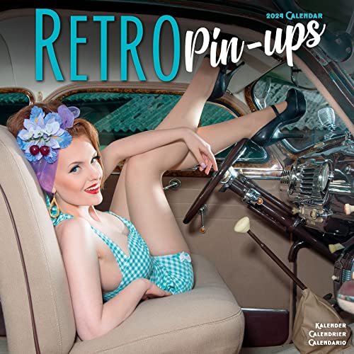 9781804601877: Retro Pin Ups Calendar 2024 Square Sexy Girls Glamour Wall Calendar - 16 Month