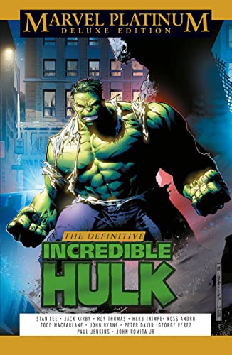 Imagen de archivo de Marvel Platinum Deluxe Edition: The Definitive Incredible Hulk a la venta por Monster Bookshop