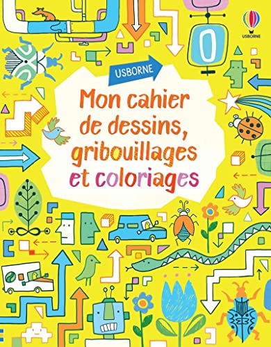Beispielbild fr Mon cahier de dessins, gribouillages et coloriages [Soft Cover ] zum Verkauf von booksXpress