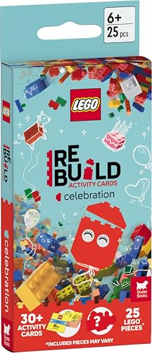 9781837250615: LEGO Books: ReBuild Activity Cards: Celebration (with over 30 activity cards and 25 LEGO elements)