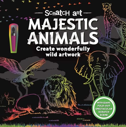 Stock image for Scratch Art Majestic Animals: Create Wonderfully Wild Artwork [Paperback] IglooBooks; Sipi, Claire and McDonald, Jake for sale by Lakeside Books