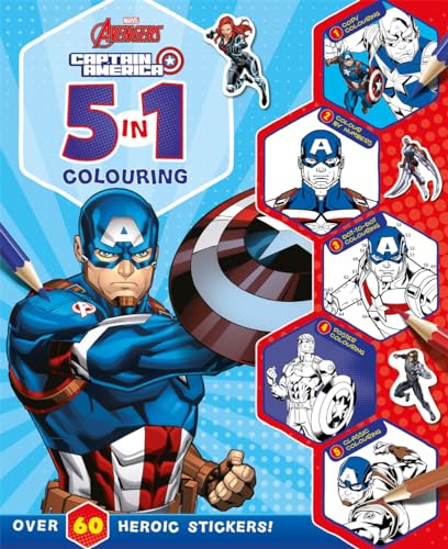 Beispielbild fr Marvel Avengers Captain America: 5 in 1 Colouring (Paperback) zum Verkauf von Grand Eagle Retail