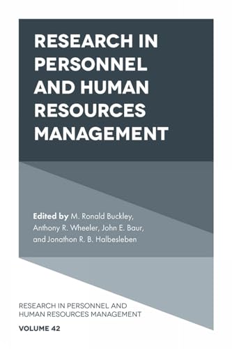 Imagen de archivo de Research in Personnel and Human Resources Management a la venta por THE SAINT BOOKSTORE