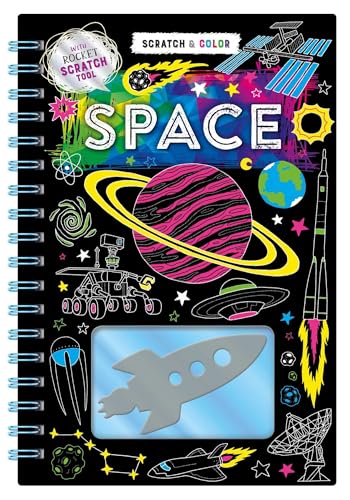 Stock image for Scratch & Color: Space: Scratch Art & Coloring Book for sale by HPB-Blue