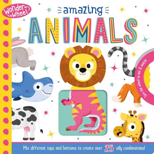 9781838525958: Wonder Wheel Amazing Animals: Mix and Match Board Book