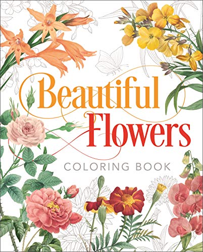 9781838576035: Beautiful Flowers Coloring Book (Sirius Classic Nature Coloring)