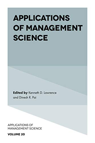 Stock image for Applications of Management Science. Volume 20 for sale by Blackwell's