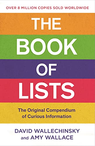 Imagen de archivo de The Book Of Lists: The Original Compendium of Curious Information a la venta por Red's Corner LLC