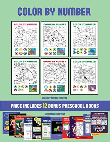 Beispielbild fr Color By Number Practice (Color by Number): 20 printable color by number worksheets for preschool/kindergarten children. The price of this book includ zum Verkauf von Buchpark
