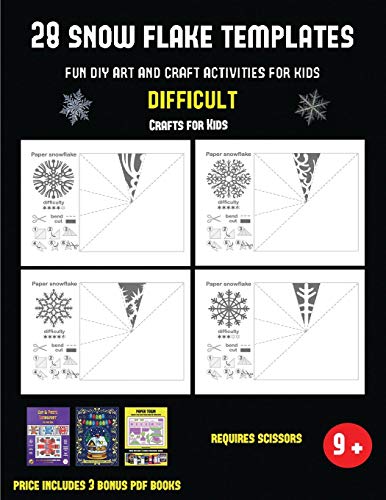 Beispielbild fr Construction Paper Crafts for Kids (28 snowflake templates - Fun DIY art and craft activities for kids - Difficult): Arts and Crafts for Kids zum Verkauf von Buchpark