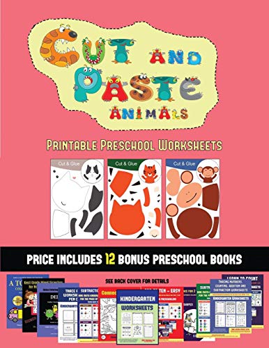 Beispielbild fr Printable Preschool Worksheets (Cut and Paste Animals): A great DIY paper craft gift for kids that offers hours of fun zum Verkauf von AwesomeBooks