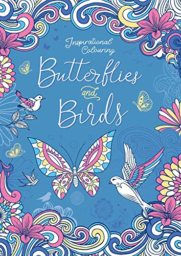 Stock image for Butterflies and Birds: Inspriational Coloring Book for Adults for sale by Red's Corner LLC