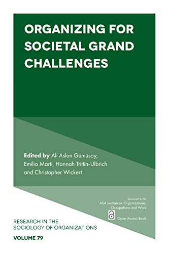Beispielbild fr Organizing for Societal Grand Challenges zum Verkauf von Blackwell's