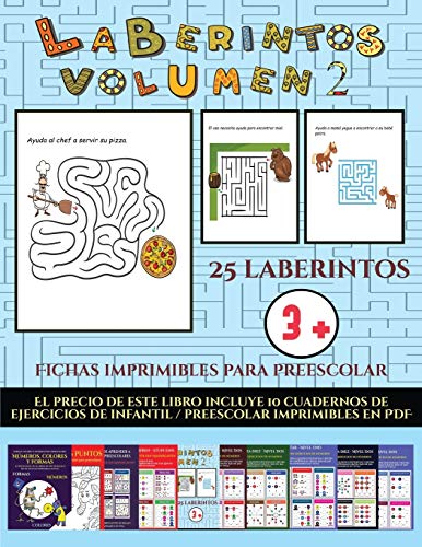 9781839113499: Fichas imprimibles para preescolar (Laberintos - Volumen 2): 25 fichas imprimibles con laberintos a todo color para nios de preescolar/infantil (23)