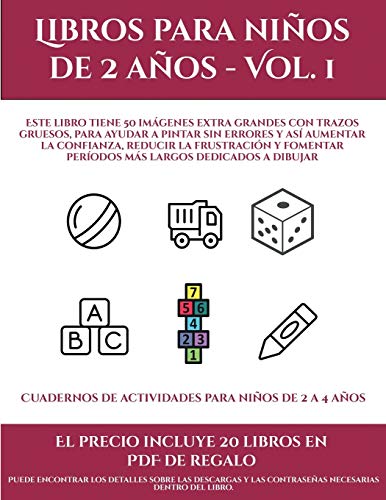 Cuadernos de actividades para niños de 2 a 4 años (Libros para niños de 2  años - Vol. 1): Este libro tiene 50 imágenes extra grandes con trazos   reducir la frustración y fomentar períod (8) - Santiago, Garcia:  9781839115585 - IberLibro