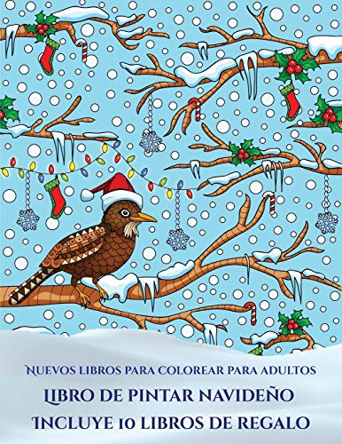 Libros para colorear con dibujos para adultos (Libro de pintar navideño):  Este libro contiene 30 láminas para colorear que se pueden usar para  y  descargarse en PDF e incluye ot (5) 