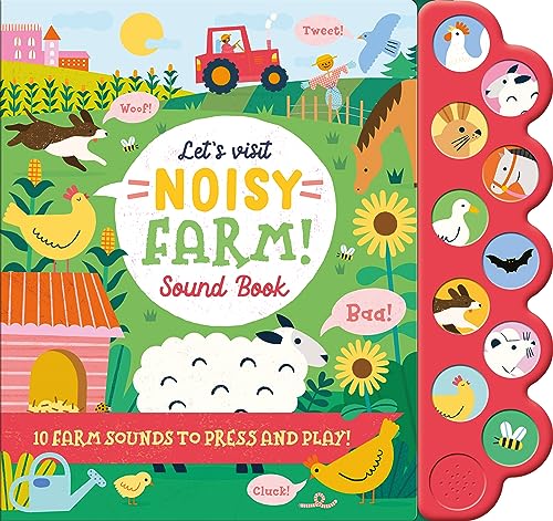 Stock image for Let's Visit Noisy Farm Sound Book - 10 Farm Sound Buttons To Press And Play (Noisy Sound Books) for sale by WorldofBooks