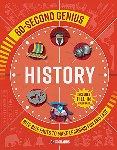 Beispielbild fr 60-Second Genius - History: Bite-size facts to make learning fun and fast zum Verkauf von Monster Bookshop