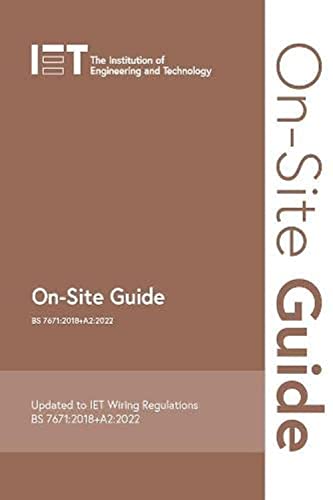 Beispielbild fr On-Site Guide (BS 7671:2018+A2:2022) (Electrical Regulations) zum Verkauf von WorldofBooks