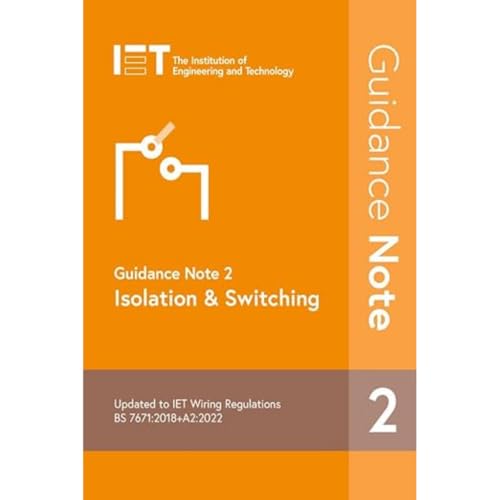 Stock image for Guidance Note 2 Isolation Switching 9th for sale by Kennys Bookshop and Art Galleries Ltd.