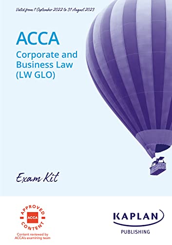 Imagen de archivo de Corporate Business Law (lw-Glo) - Exam Kit a la venta por GreatBookPrices