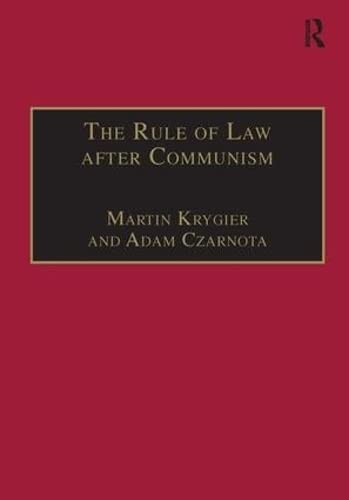 Beispielbild fr The Rule of Law after Communism: Problems and Prospects in East-Central Europe (Socio-Legal Studies) zum Verkauf von HPB-Ruby