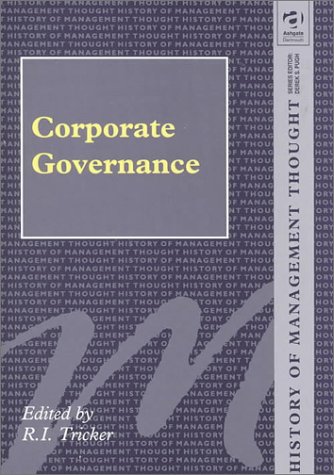 9781840140163: Corporate Governance: 19 (History of Management Thought S.)