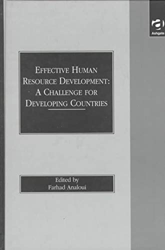 9781840148541: Effective Human Resource Development: A Challenge for Developing Countries