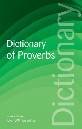Beispielbild fr Dictionary of Proverbs (Wordsworth Reference) zum Verkauf von AwesomeBooks
